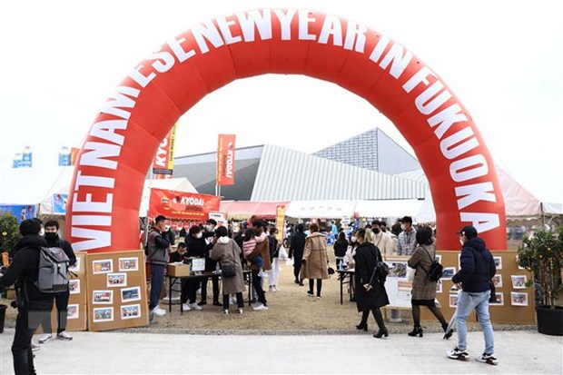 Vietnamitas en Fukuoka, Japón, celebran el Tet