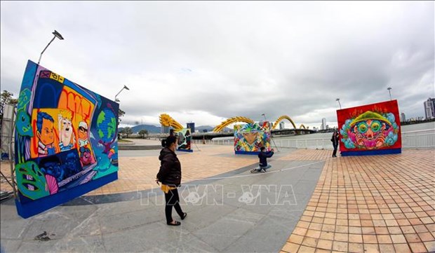 Exposición de artes urbanas de Vietnam llega a Danang