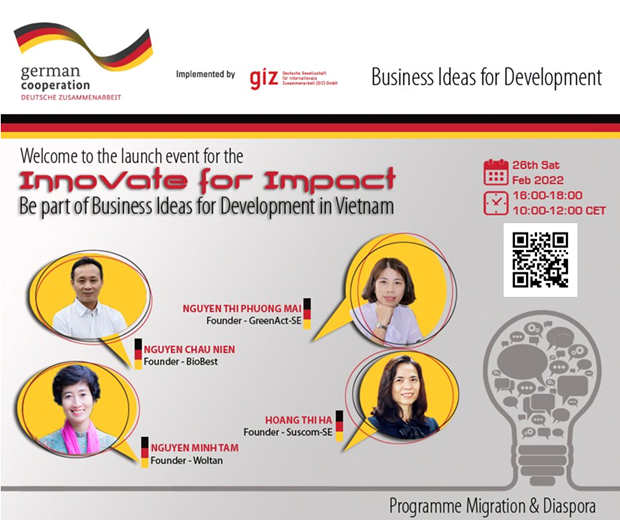 Proyecto GIZ para fomentar ideas de empresas emprendedoras alemanas en Vietnam