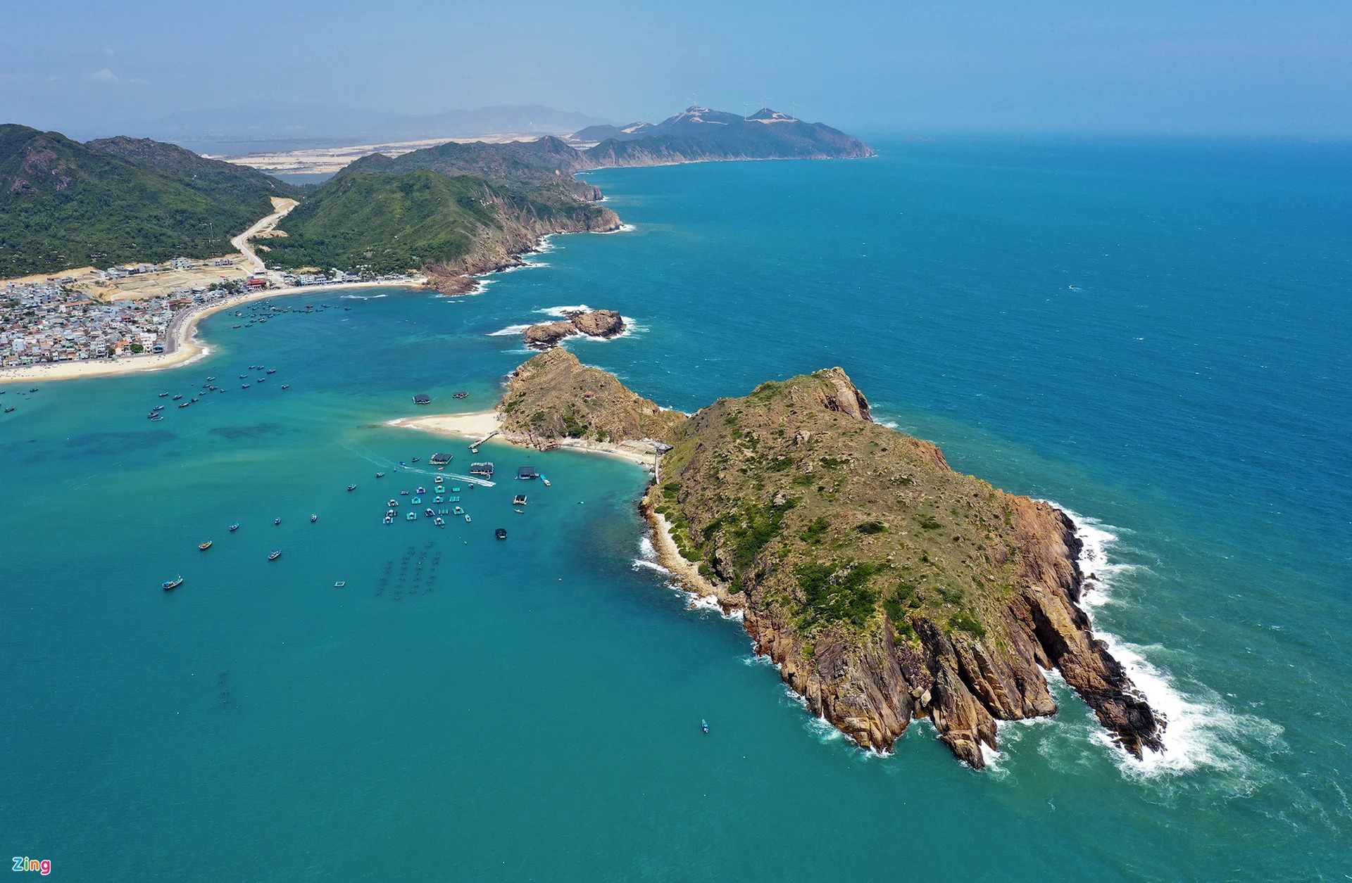 Pintoresco lugar de pescadores en la ciudad costera de Quy Nhon