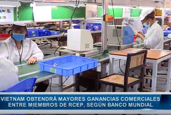 Vietnam obtendrá mayores ganancias comerciales entre miembros de RCEP, según Banco Mundial