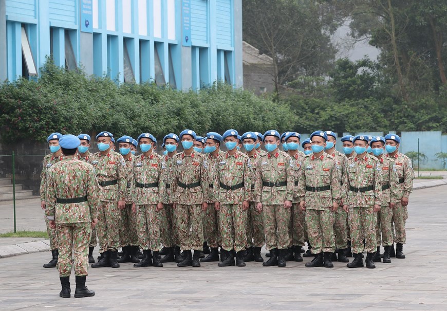 Primer equipo de ingenieros militares de Vietnam listo para operaciones de paz de la ONU