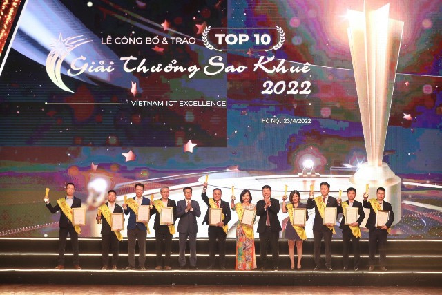 Entrega del Premio Sao Khue 2022 para los mejores productos de software y tecnología informática