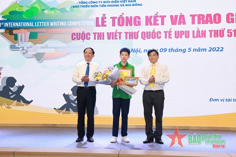 Vietnam anuncia el ganador nacional del concurso de redacción de cartas de la UPU 2022
