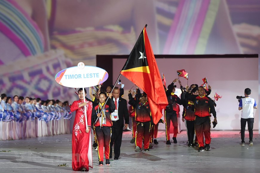 Imagen de las delegaciones en la ceremonia inaugural de los SEA Games 31