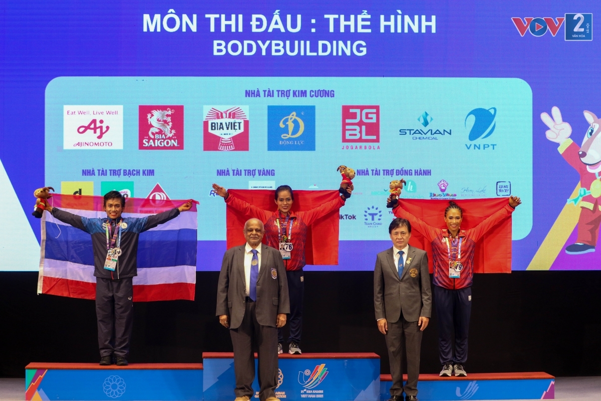 Cinco medallas de oro en culturismo para Vietnam en los SEA Games 31