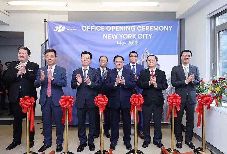 El primer ministro asiste a la ceremonia de inauguración de la segunda oficina de FPT Software en Nueva York