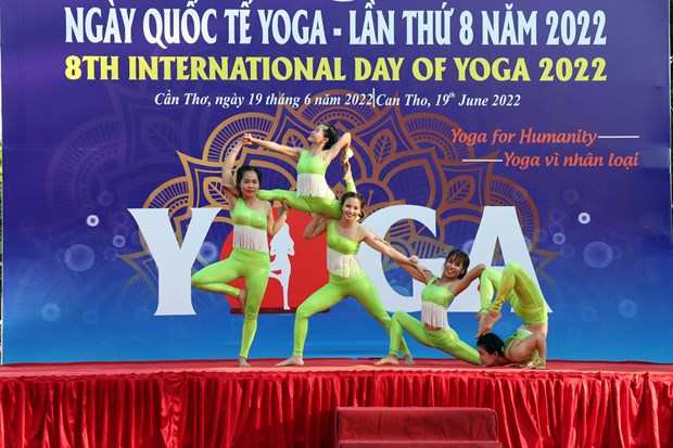 Día Internacional del Yoga celebrado en la ciudad de Can Tho