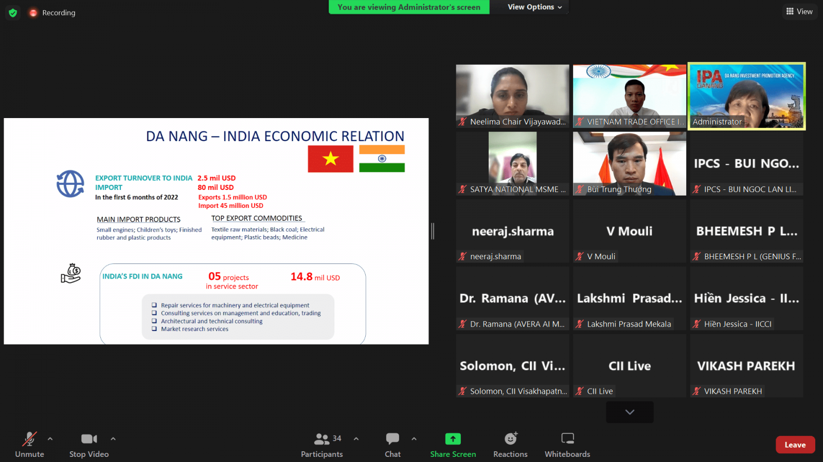 Fortalecer la cooperación comercial entre Vietnam y localidades de India