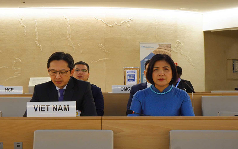 Vietnam contribuye efectivamente al diálogo y la cooperación dentro del CDHNU
