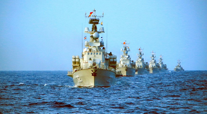 Mares e islas de Vietnam Brigada 167 de Región Naval 2 domina con firmeza el mar y el cielo de la Patria