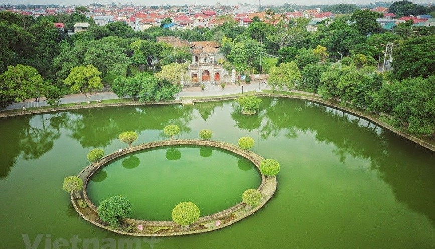Vista panorámica de la ciudadela más antigua de Vietnam desde arriba