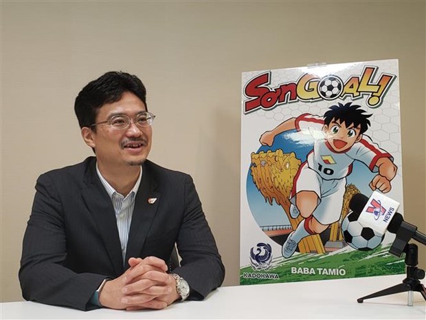 Lanzamiento del fútbol vietnamita con temática de cómic japonés