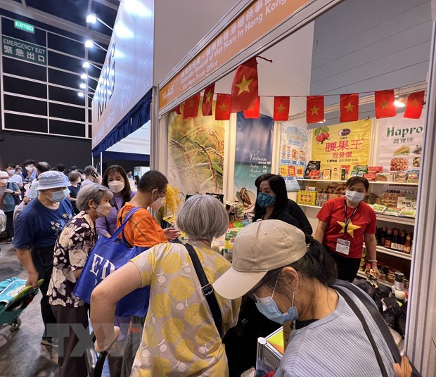 Especialidades vietnamitas exhibidas en la exposición Hong Kong Food Expo