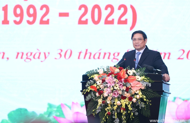 El primer ministro Pham Minh Chinh asiste al trigésimo aniversario de la actual denominación readquirida de Binh Thuan