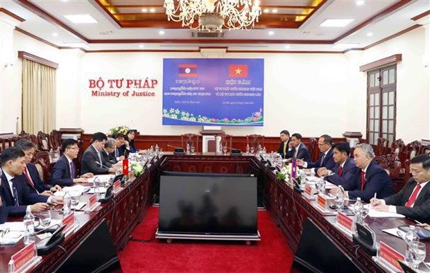 Ministerios de Justicia de Vietnam y Laos determinados a avanzar su en cooperación jurídica binacional