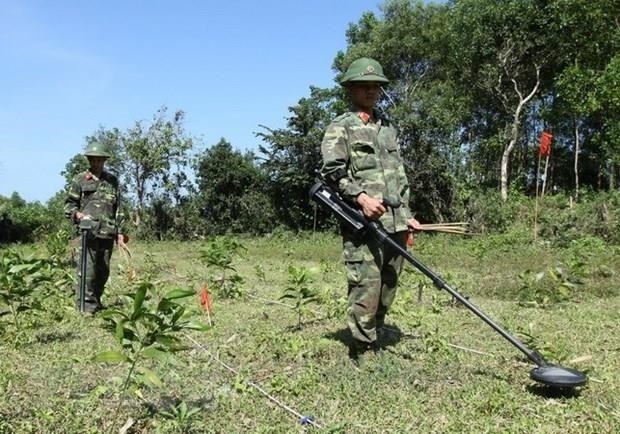 Vietnam ha explorado y limpiado casi 500 000 hectáreas de tierra contaminada con minas y bombas remanentes de la guerra