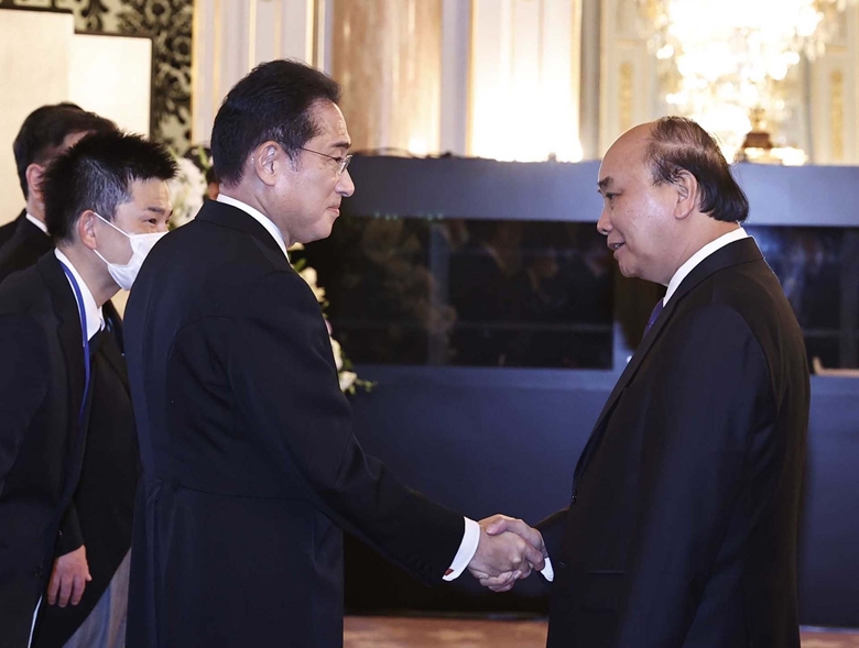 El presidente de Vietnam asiste a la reunión de gracias después del funeral de estado del difunto primer ministro Abe Shinzo