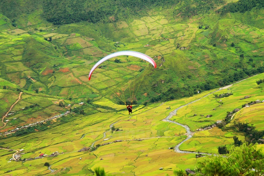 Festival de Parapente Khau Pha ofrece paisajes espectaculares a vista de pájaro