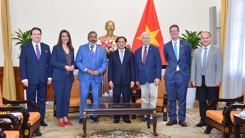 Canciller Bui Thanh Son recibe a delegación de la Cámara de Representantes de EE UU