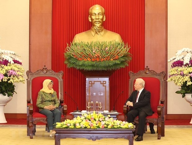 Presidenta de Singapur finaliza visita de Estado a Vietnam