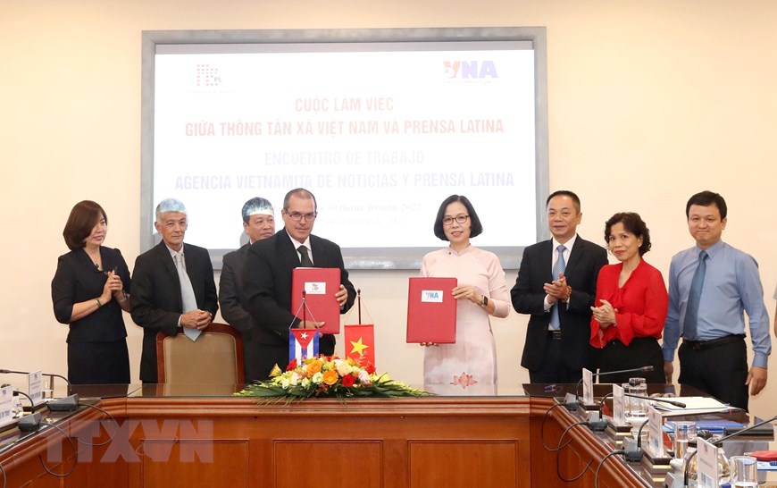 Vietnam y Cuba fortalecen la cooperación de sus agencias de noticias