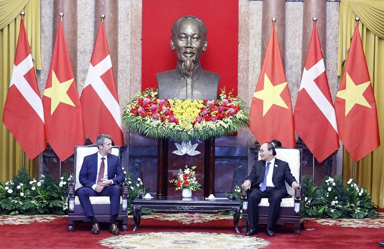 El presidente vietnamita recibe al príncipe heredero danés