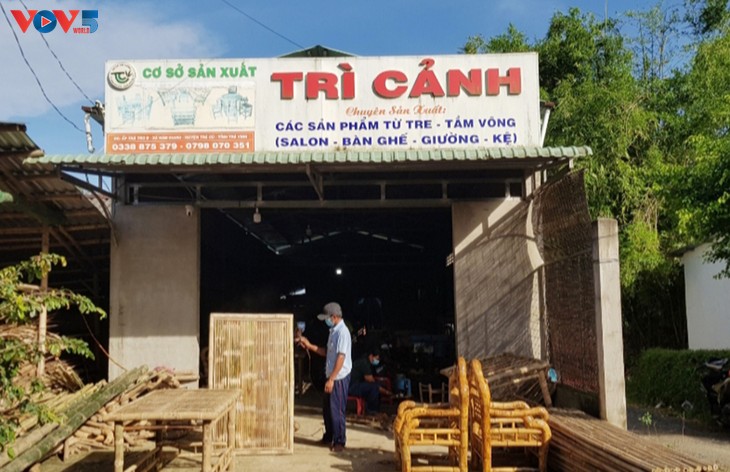 Tri Canh, una sobresaliente instalación de producción de artesanías de bambú en Tra Vinh