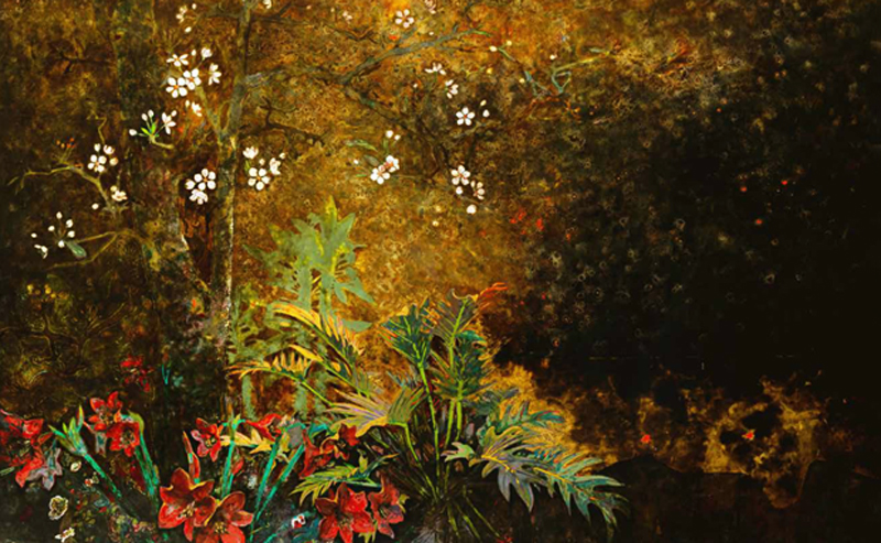 Contemplar la belleza de naturaleza vietnamita a través de pinturas de laca