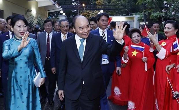 El presidente de Vietnam presta atención al desarrollo de los compatriotas en Tailandia