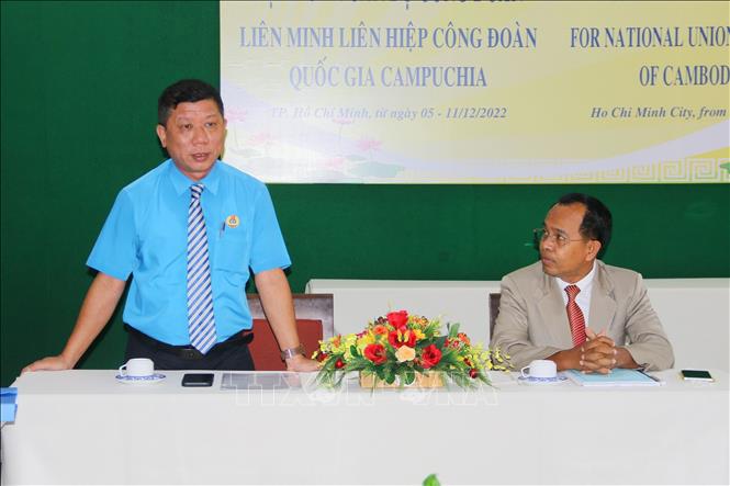 Intercambio de experiencias de las actividades sindicales de Vietnam – Camboya