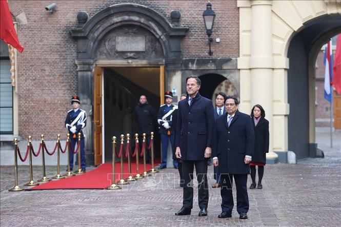 El primer ministro de los Países Bajos da la bienvenida a su homólogo vietnamita