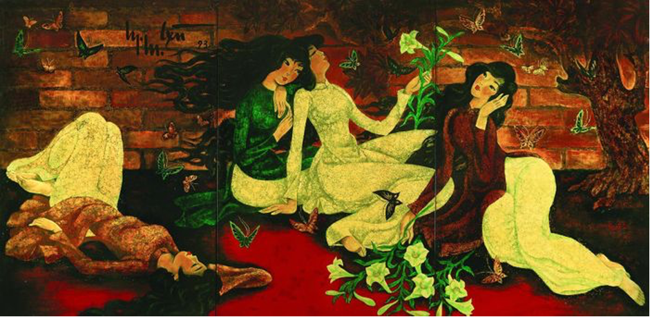 Belleza de ensueño de las mujeres en las pinturas de Ngo Minh Cau