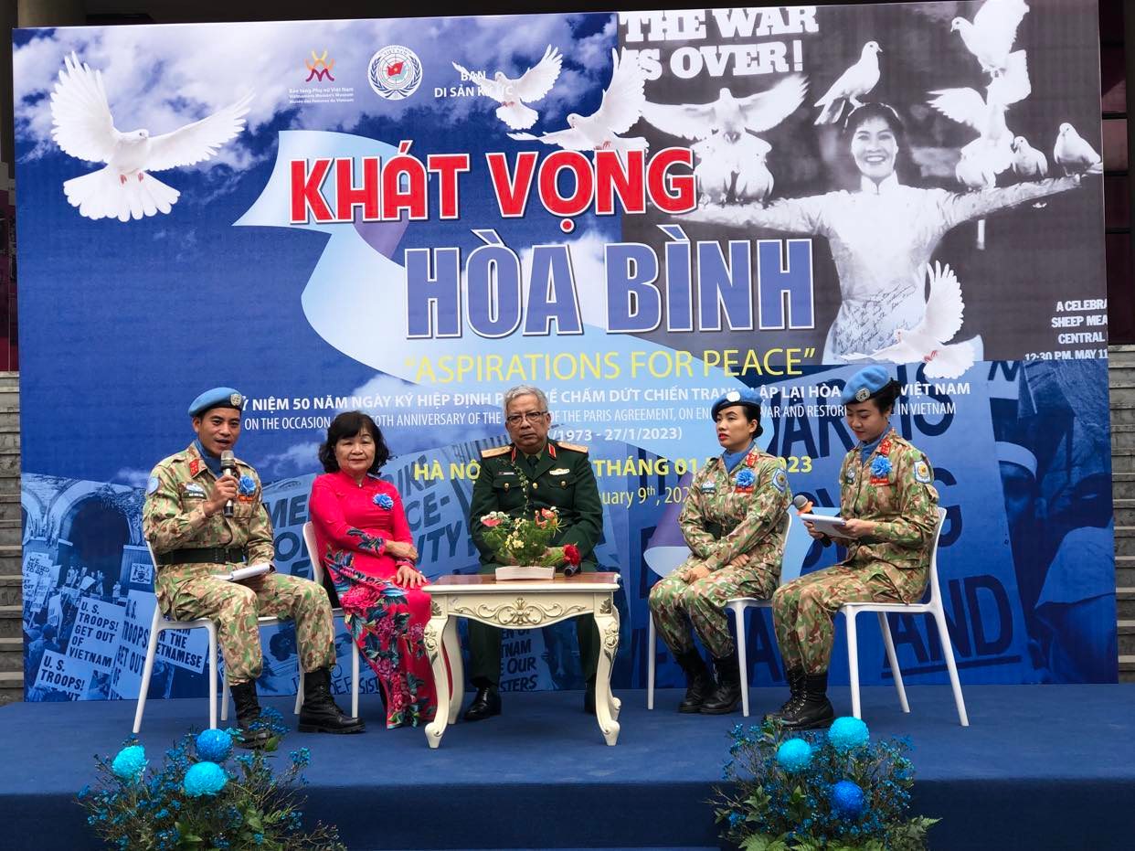 El evento “Aspiraciones por la paz” celebra el 50° aniversario de la firma del Acuerdo de París