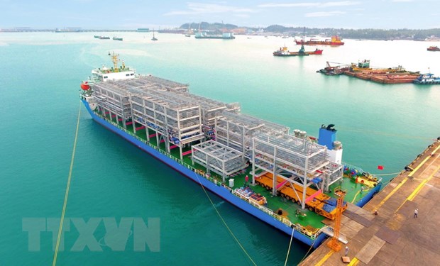 Doosan Vina exporta mil 200 toneladas de módulos a Singapur