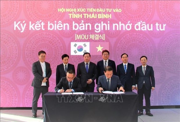 Promueven inversiones de Corea del Sur en la provincia vietnamita de Thai Binh