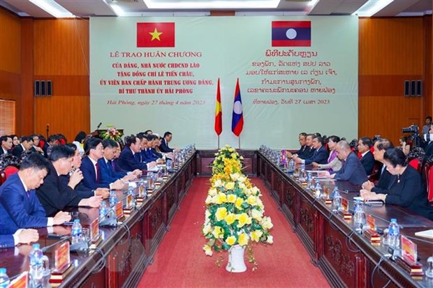 La ciudad de Hai Phong promueve relaciones amistosas con localidades de Laos