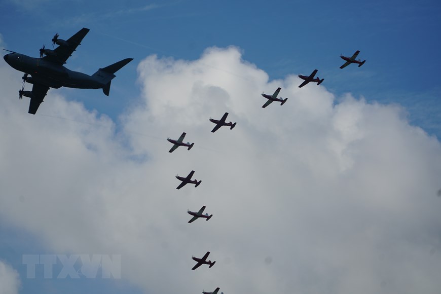Espectáculo aéreo en el marco de LIMA 23