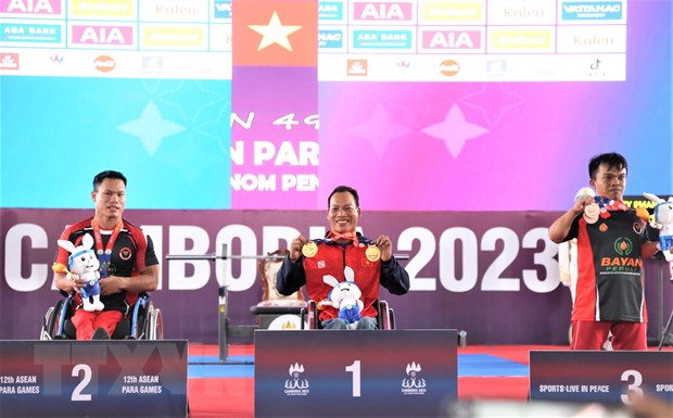 Para Games 12 de la ASEAN Vietnam, segundo tras el primer día de competición