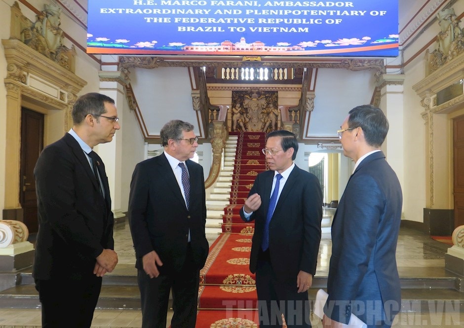 Ciudad Ho Chi Minh busca fortalecer la cooperación multifacética con Brasil