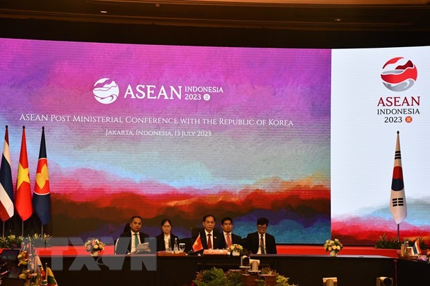 Cancilleres vietnamita y surcoreano copresiden la Reunión Ministerial ASEAN y Corea del Sur