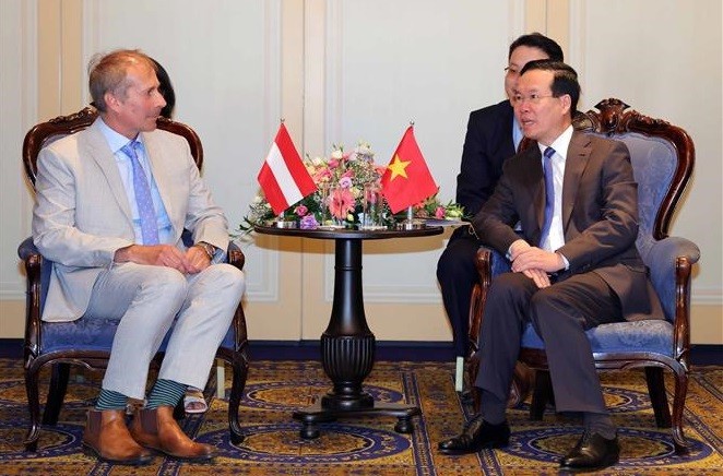 Presidente vietnamita recibe al titular de la Asociación de Amistad Austria-Vietnam