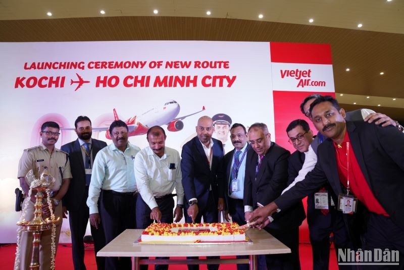 Aerolínea vietnamita de Vietjet inaugura vuelos entre Ciudad Ho Chi Minh y Kochi de India
