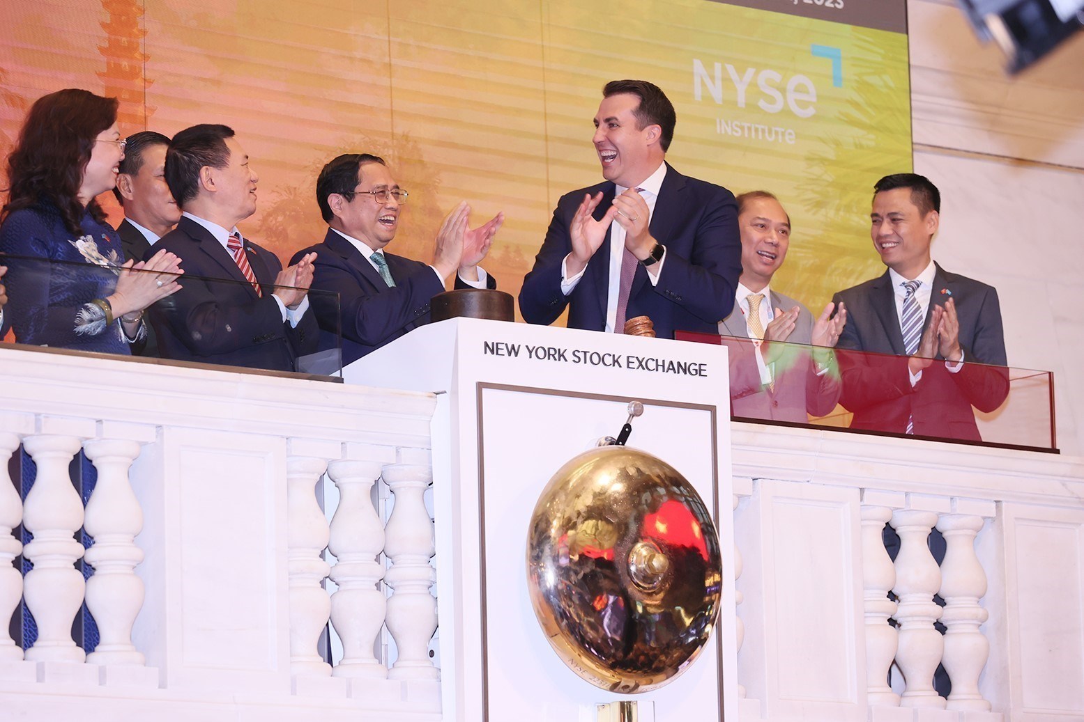 El primer ministro abre la sesión bursátil de la Bolsa de Nueva York