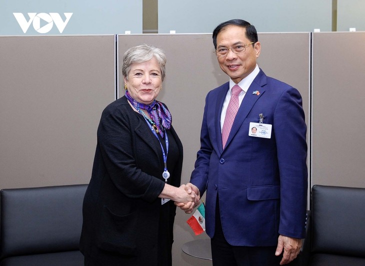 Canciller vietnamita se reúne con sus homólogos de México e Irán