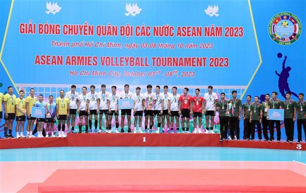 Vietnam, campeón de Torneo de Voleibol Militar masculino de ASEAN