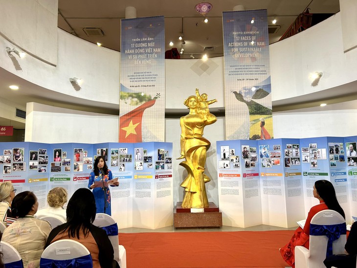 Inauguran exposición “Los 17 rostros de acción de Vietnam para el desarrollo sostenible”