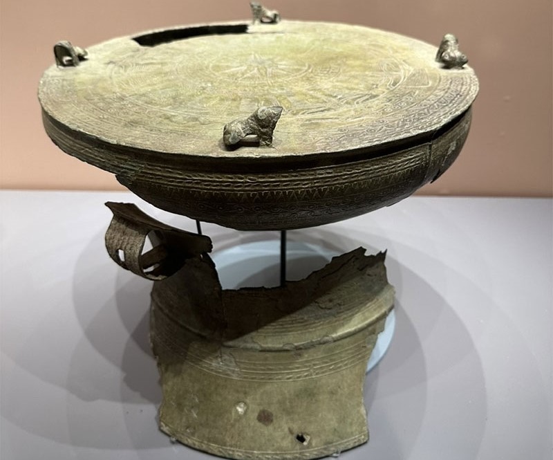 El tambor de bronce Dong Son muestra la fuerte vitalidad de la cultura vietnamita