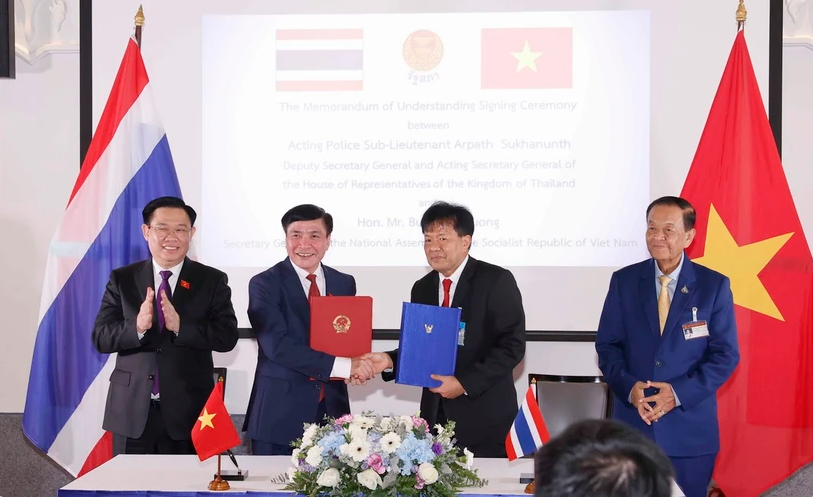 La Asamblea Nacional vietnamita y la Cámara de Representantes tailandesa fortalecen la cooperación