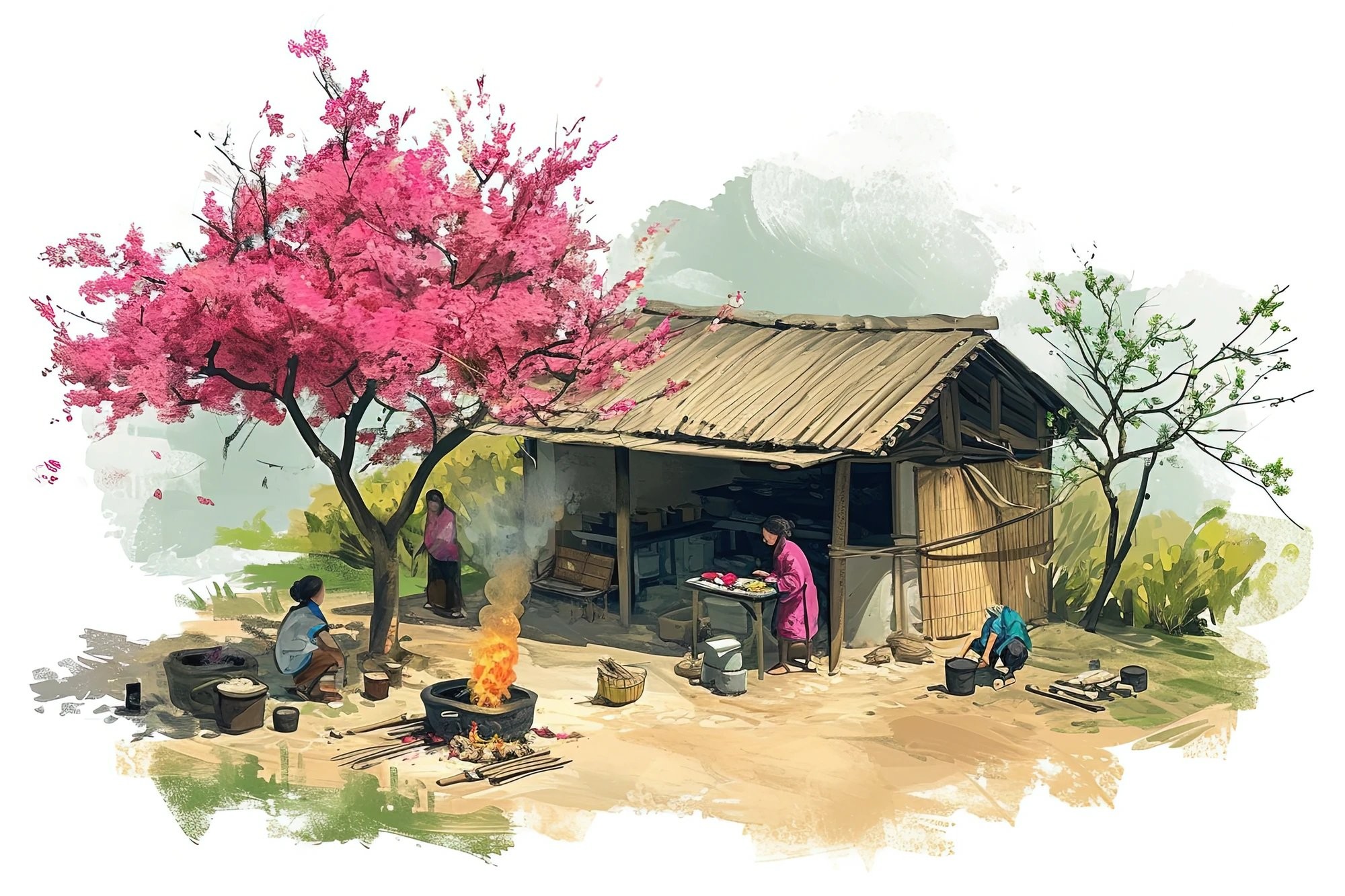 Recrean primavera en aldeas vietnamitas mediante la inteligencia artificial